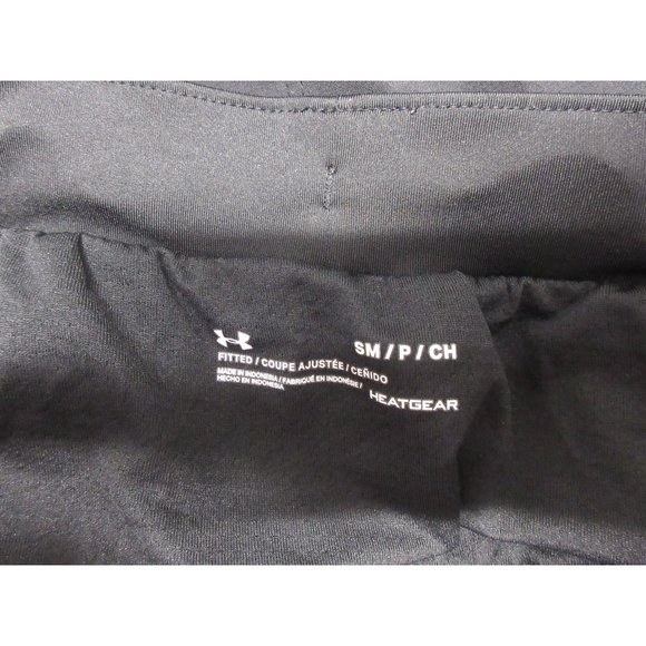 Under Armour women's black Heatgear athletic fit brief lined running 6" shorts S - Picture 7 of 12